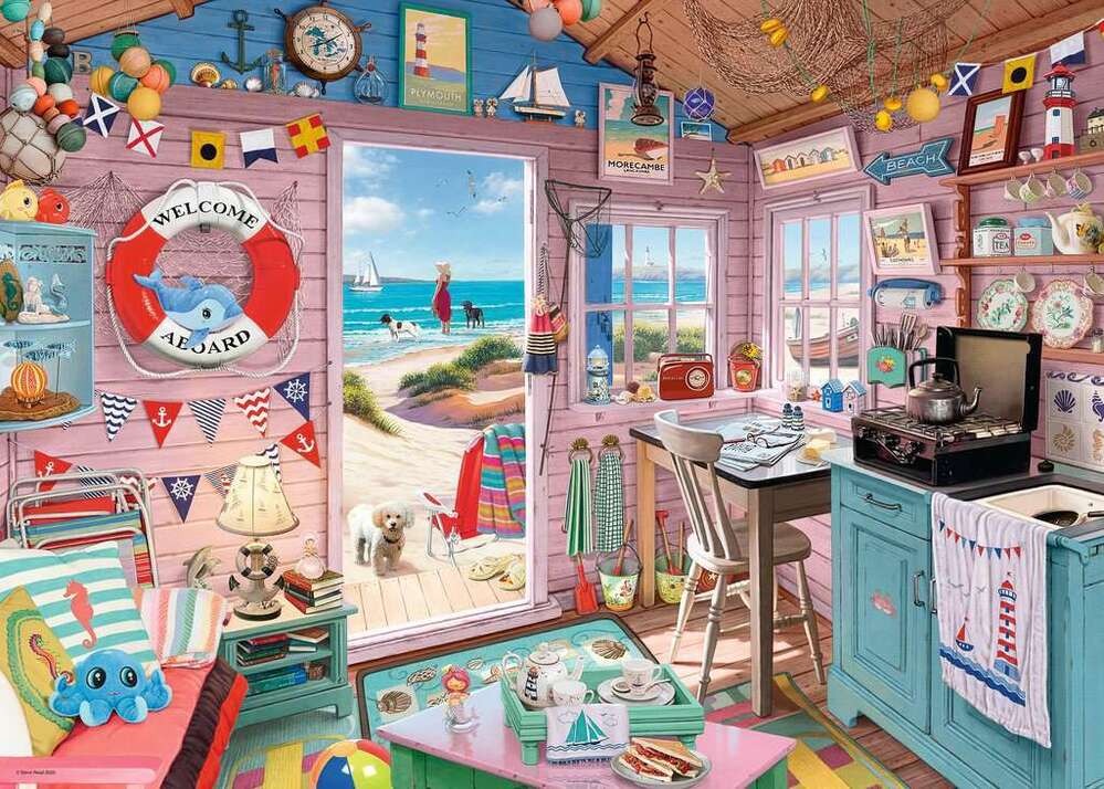 Ravensburger Puzzle 1000pc - My Haven No 7 The Beach Hut