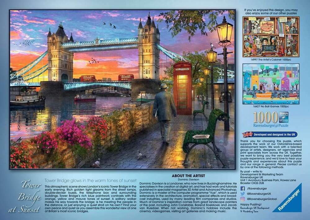 Ravensburger Puzzle 1000pc - Tower Bridge At Sunset
