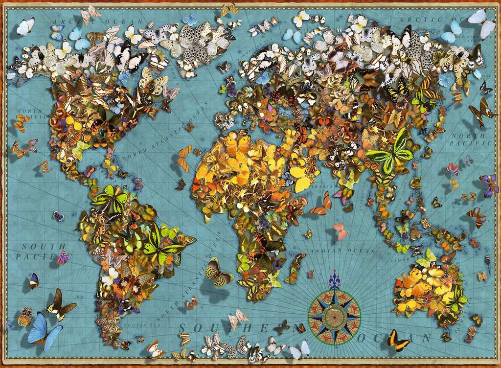 Ravensburger Puzzle 500pc - World of Butterflies