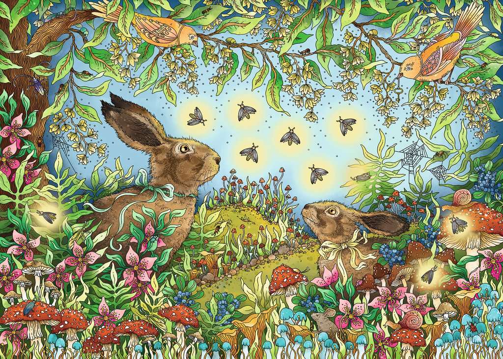 Ravensburger Puzzle 1000pc - Nocturnal Forest Magic