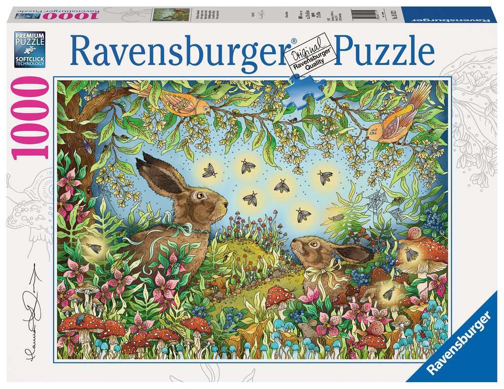Ravensburger Puzzle 1000pc - Nocturnal Forest Magic