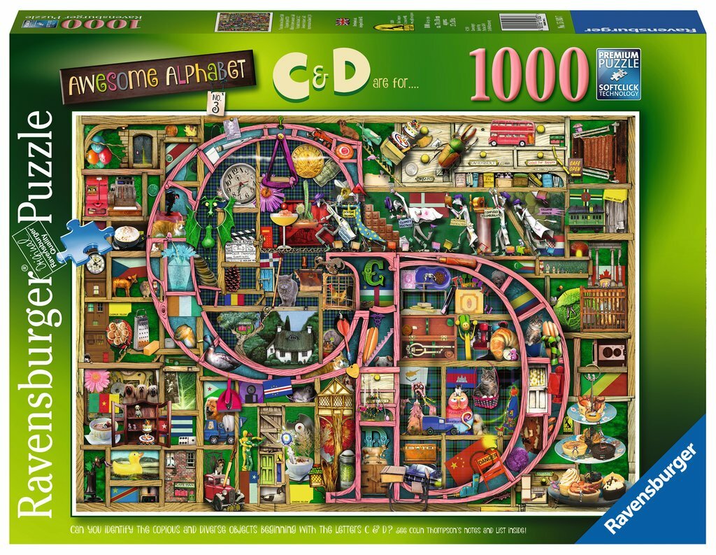 Ravensburger Puzzle 1000pc - Awesome Alphabet