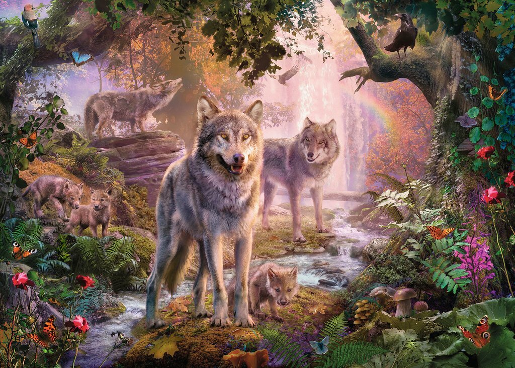 Ravensburger Puzzle 1000pc - Summer Wolves