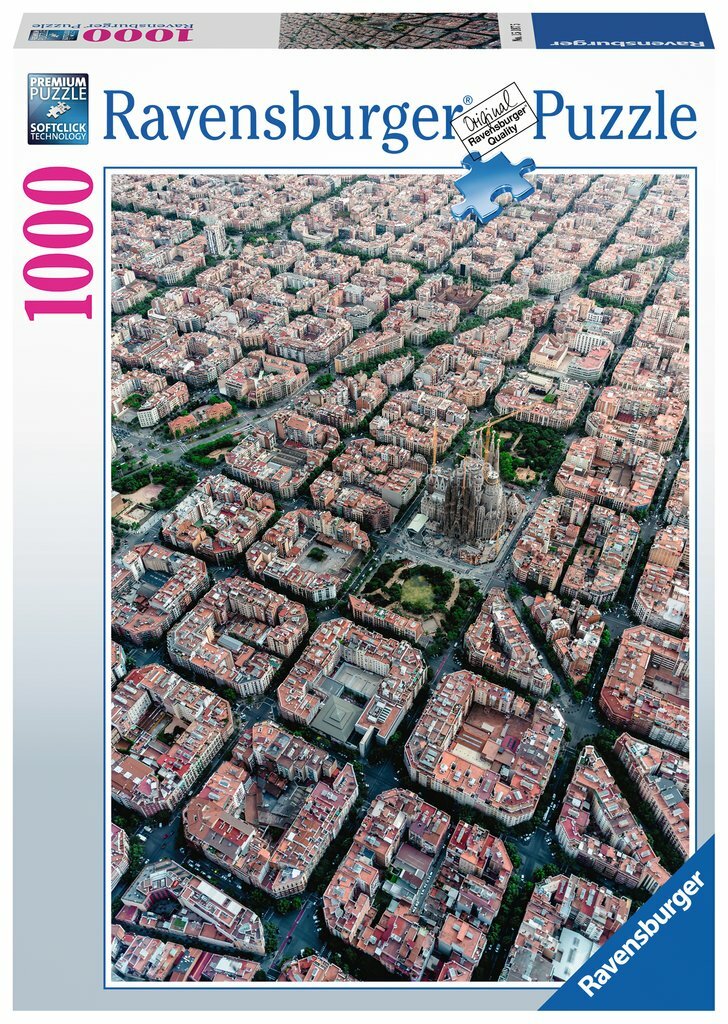 Ravensburger Puzzle 1000pc - Von Oben Barcelona