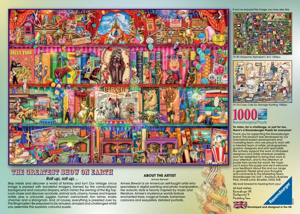 Ravensburger Puzzle 1000pc - The Greatest Show On Earth