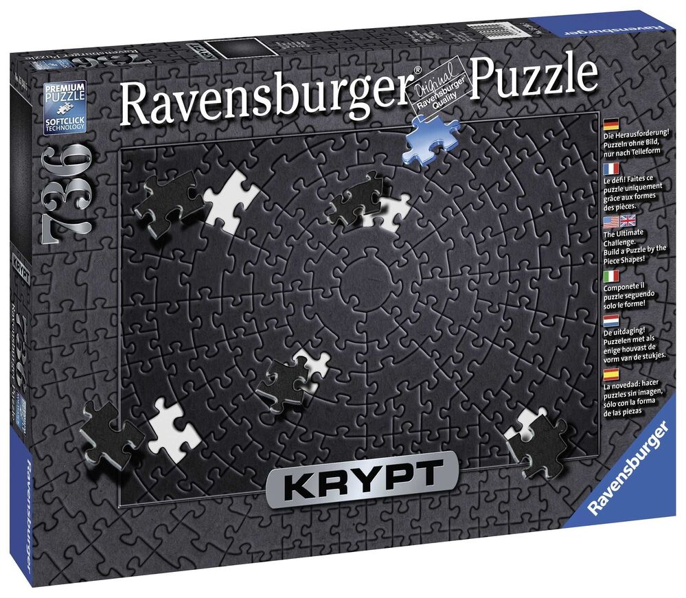 Ravensburger Puzzle 736pc - Krypt Black Spiral
