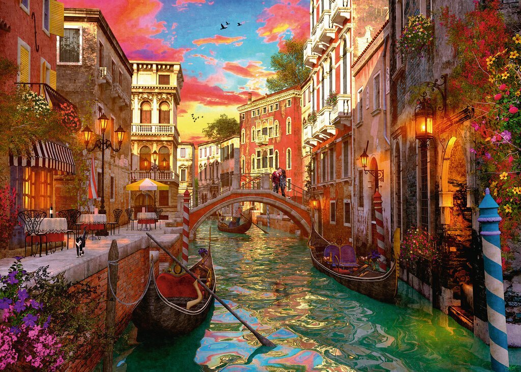 Ravensburger Puzzle 1000pc - Venice Romance