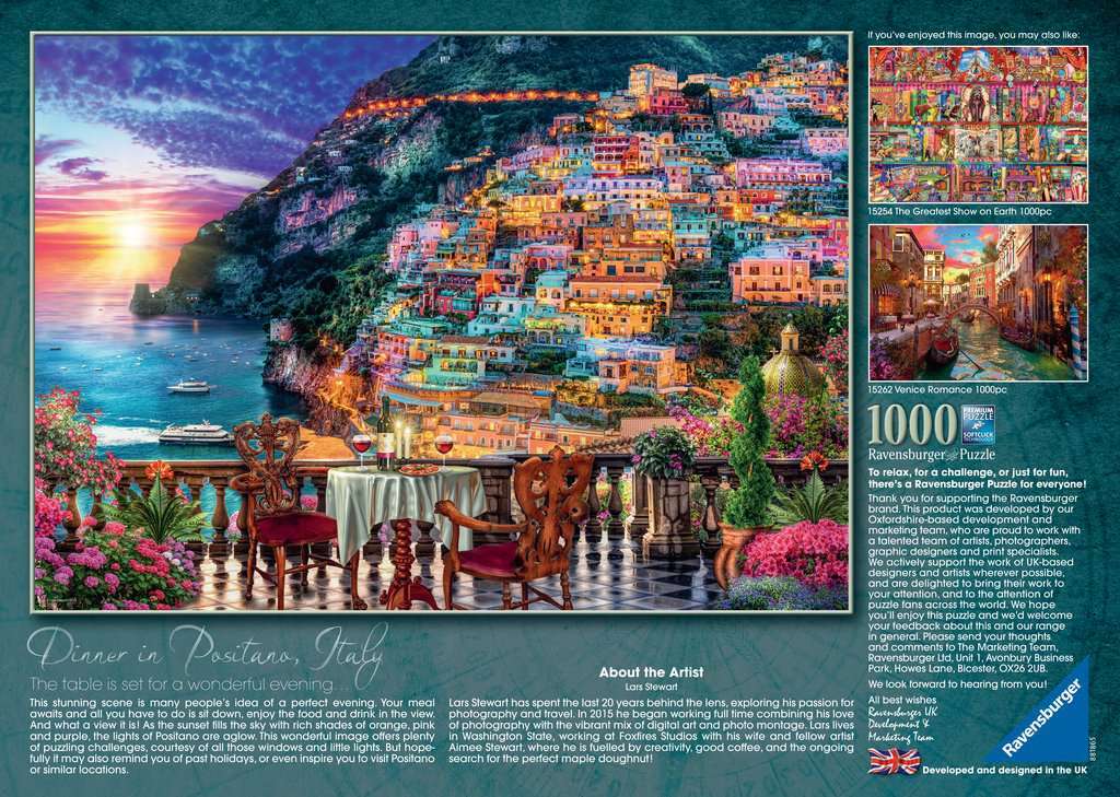 Ravensburger Puzzle 1000pc - Positano Italy