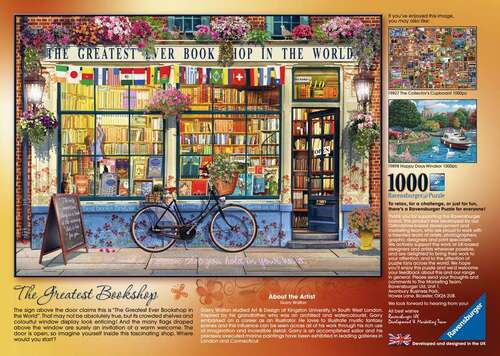 Ravensburger Puzzle 1000pc - The Greatest Bookshop