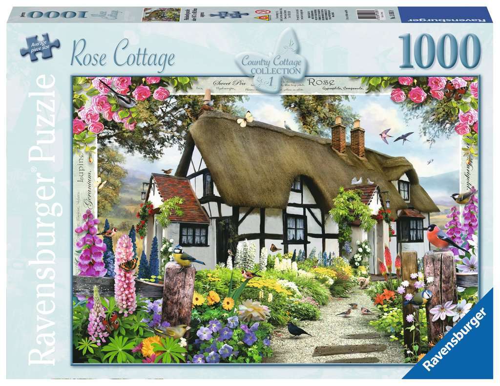 Ravensburger Puzzle 1000pc - Rose Country Cottage