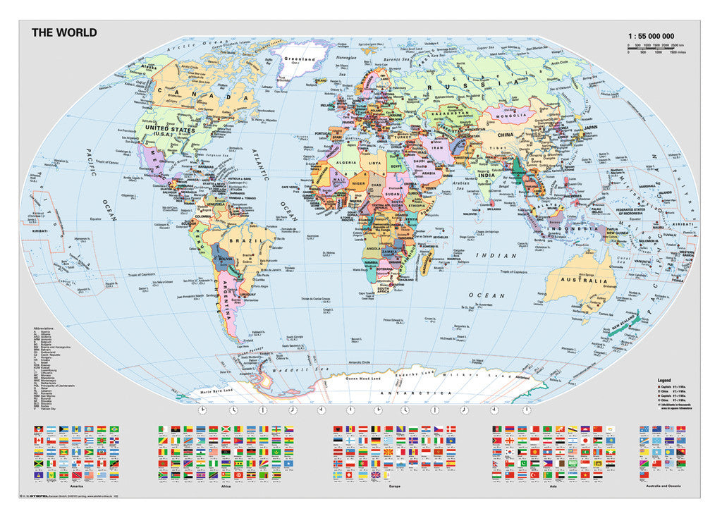 Ravensburger Puzzle 1000pc - Political World Map