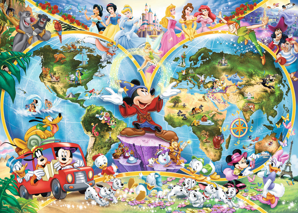 Ravensburger Puzzle 1000pc - Disney World Map