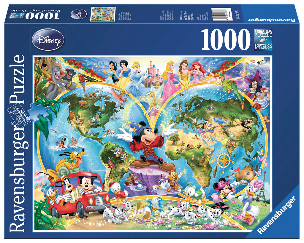 Ravensburger Puzzle 1000pc - Disney World Map