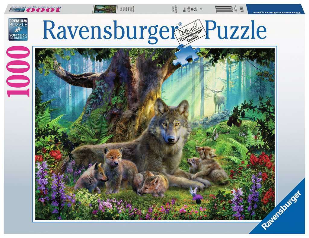 Ravensburger Puzzle 1000pc - Wolves in the Forest