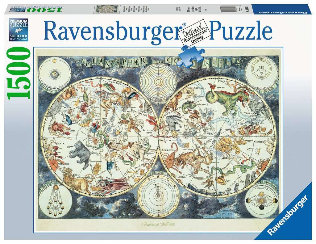 Ravensburger Puzzle 1500pc - World Map of Fantastic Beasts
