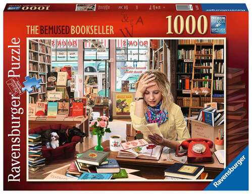 Ravensburger Puzzle 1000pc - The Bemused Bookseller
