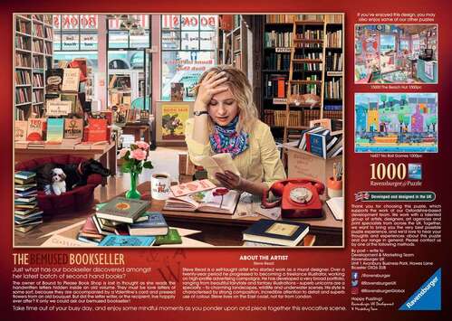 Ravensburger Puzzle 1000pc - The Bemused Bookseller