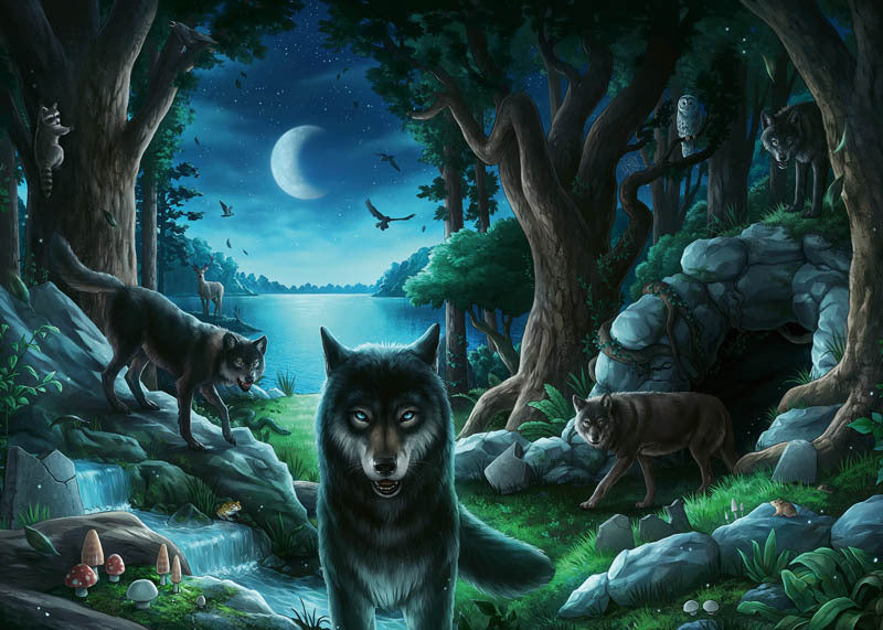 Ravensburger Puzzle 759pc - Escape 7 The Curse of the Wolves