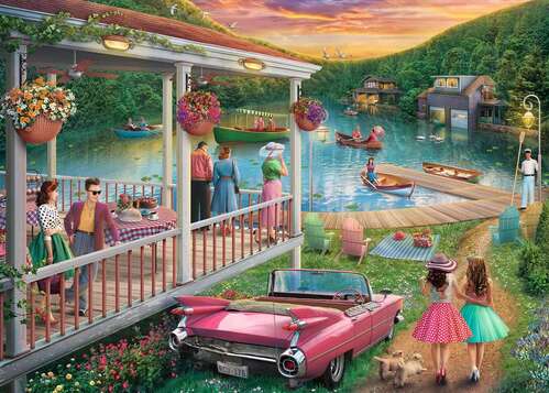 Ravensburger Puzzle 300pc Large Format - Summer at the Lake