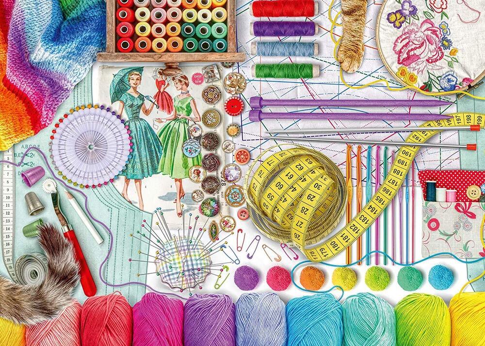Ravensburger Puzzle 500pc Large Format - Needlework Station