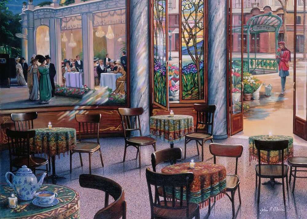Ravensburger Puzzle 1000pc - A Cafe Visit