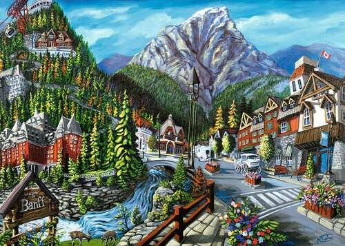 Ravensburger Puzzle 1000pc - Welcome to Banff