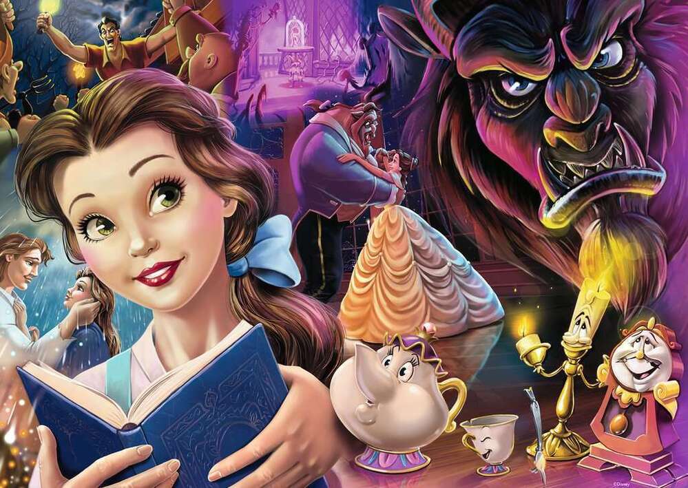 Ravensburger Puzzle 1000pc - Disney Princess Heroines Beauty & The Beast Belle