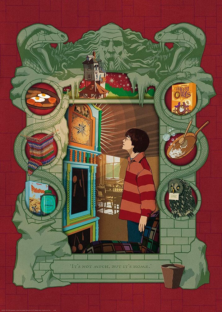 Ravensburger Puzzle 1000pc - Harry Potter At Home With The Weasley Family