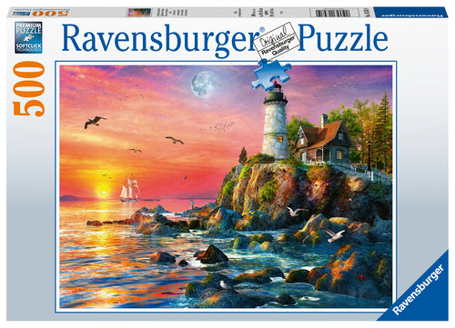 Ravensburger Puzzle 500pc - Lighthouse at Sunset