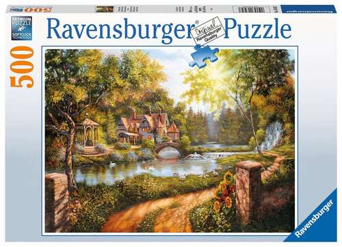 Ravensburger Puzzle 500pc - Cottage by the River