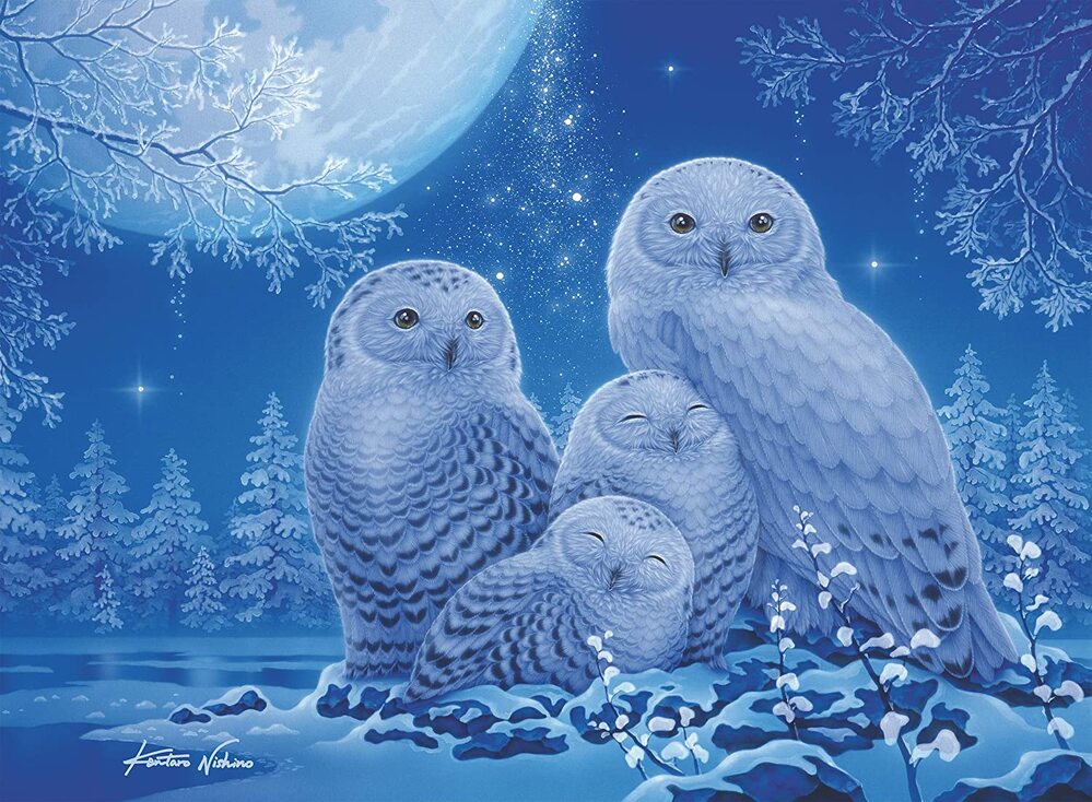 Ravensburger Puzzle 500pc - Owls In The Moonlight Star Line