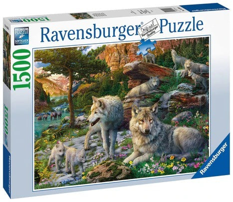 Ravensburger Puzzle 1500pc - Wolves in Spring