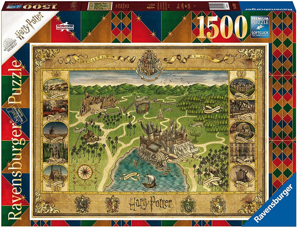 Ravensburger Puzzle 1500pc - Harry Potter Hogwarts Map