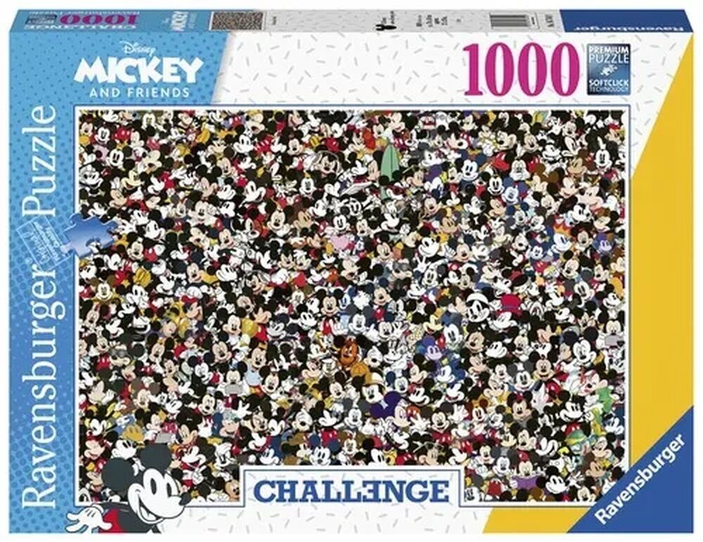 Ravensburger Puzzle 1000pc - Disney Challenge Mickey Mouse