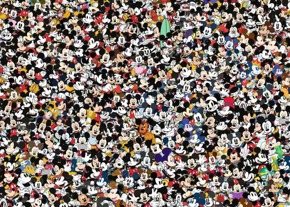 Ravensburger Puzzle 1000pc - Disney Challenge Mickey Mouse