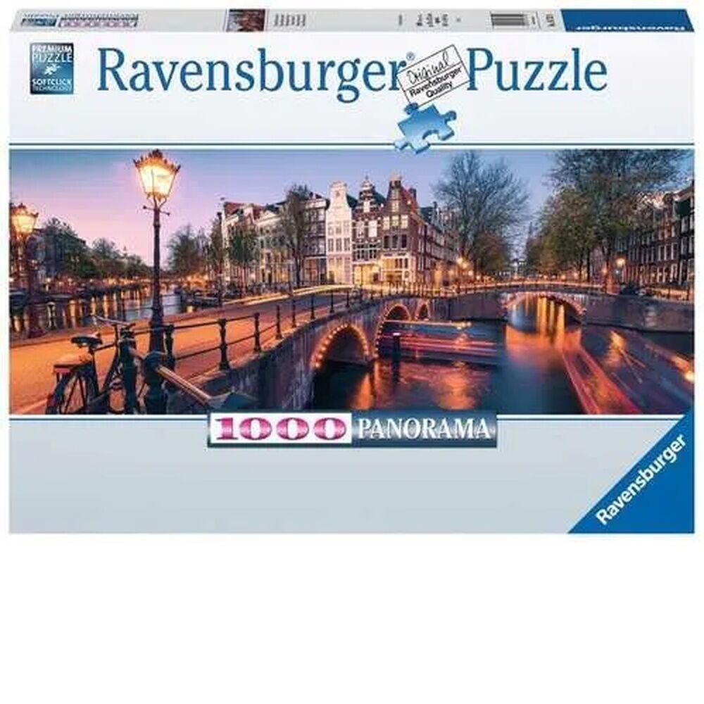 Ravensburger Puzzle 1000pc - Evening in Amsterdam Panorama