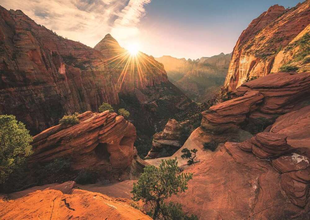 Ravensburger Puzzle 1000pc - Zion Canyon USA