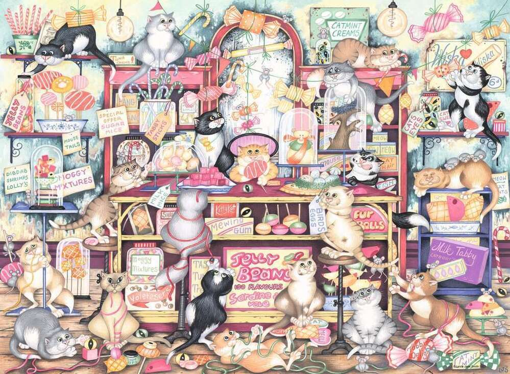 Ravensburger Puzzle 500pc - Mr Catkin’s Confectionery