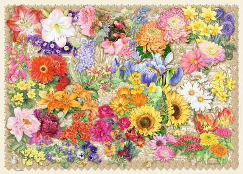 Ravensburger Puzzle 1000pc - Blooming Beautiful