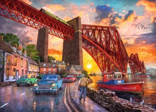 Ravensburger Puzzle 1000pc - Forth Bridge At Sunset