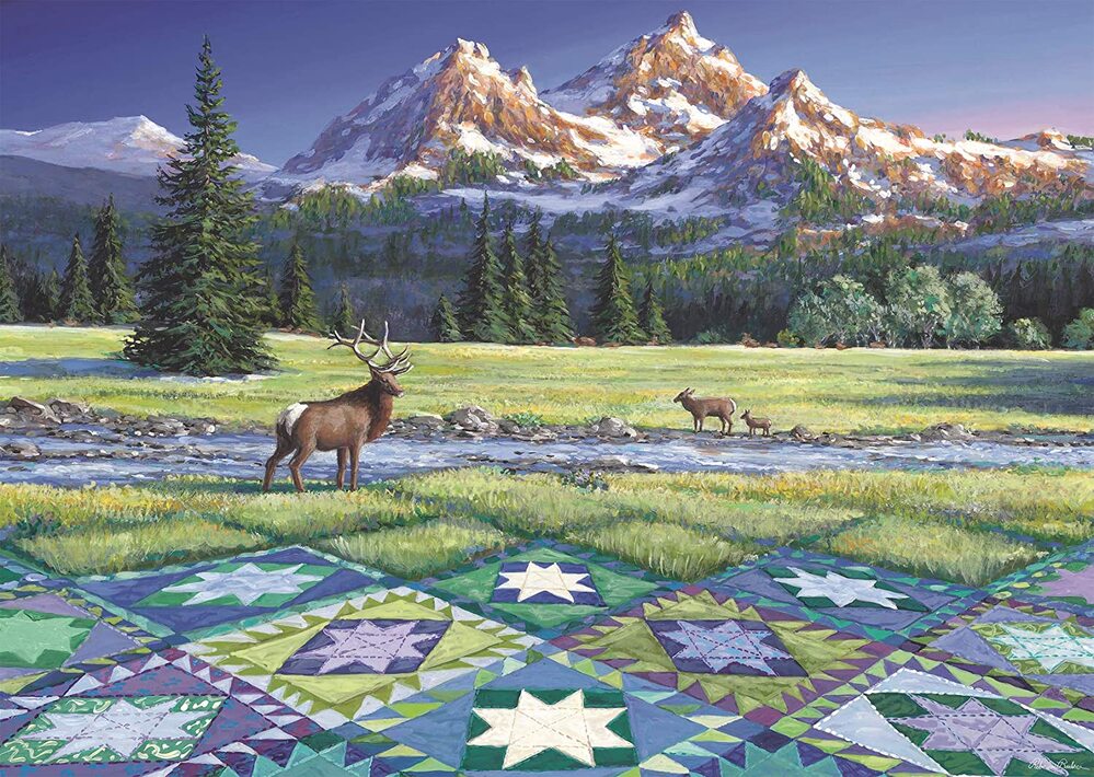 Ravensburger Puzzle 300pc Large Format - Mountain Quiltscape