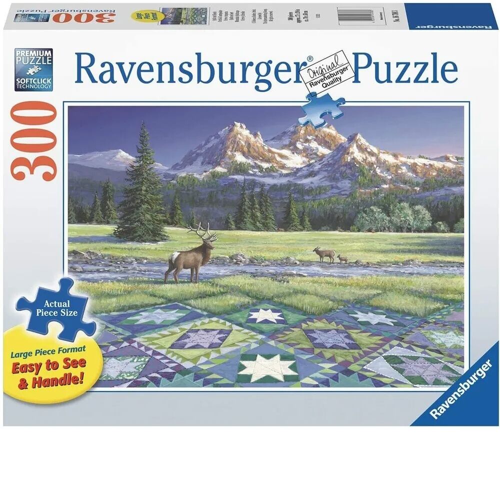 Ravensburger Puzzle 300pc Large Format - Mountain Quiltscape