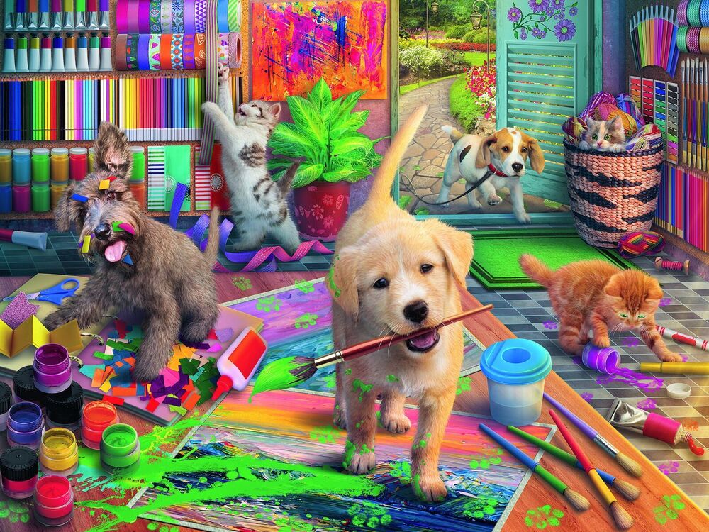 Ravensburger Puzzle 750pc Large Format - Cute Crafters