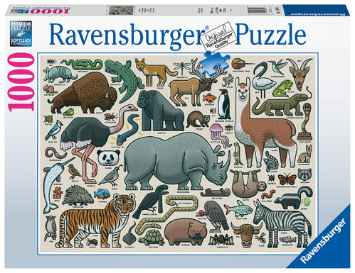 Ravensburger Puzzle 1000pc - You Wild Animal