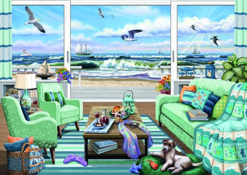 Ravensburger Puzzle 1000pc - Beachfront Getaway