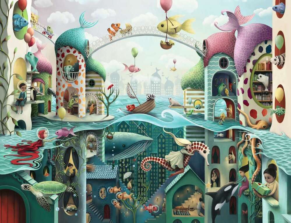 Ravensburger Puzzle 2000pc - If Fish Could Walk