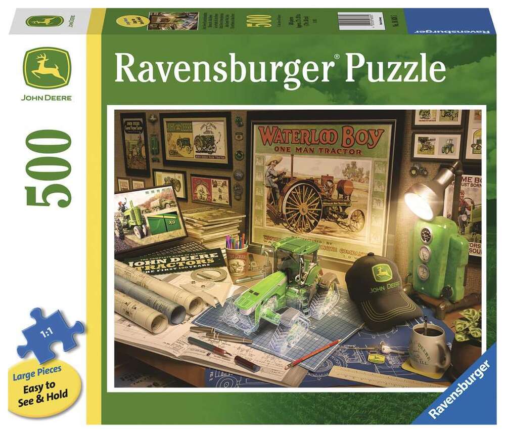 Ravensburger Puzzle 500pc Large Format - John Deere Work Desk