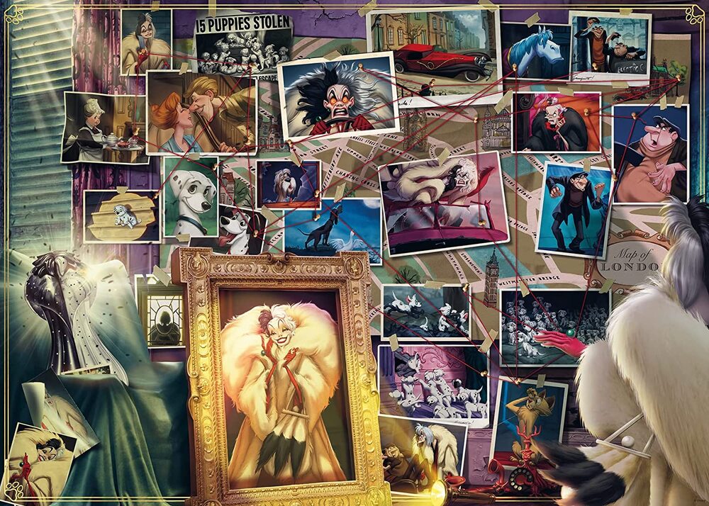 Ravensburger Puzzle 1000pc - Disney Villainous Cruella Deville