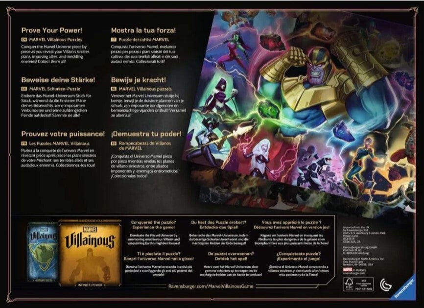 Ravensburger Puzzle 1000pc - Marvel Villainous Thanos