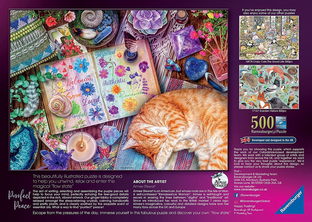 Ravensburger Puzzle 500pc - Purrfect Peace